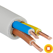 Сетевой кабель в бухтах 0,57х4 мм U/UTP Cu Stranded PVC